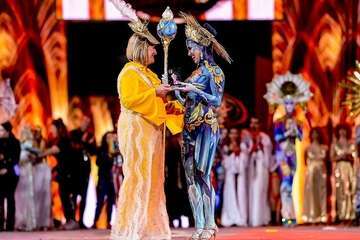 Tapicería Peñate, de Telde, se lleva el tercer premio del concurso de Maquillaje Corporal de 'Studio 54'/Lpcarnaval.